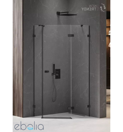 Kabina pięciokątna 100x80 Avexa Black New Trendy (EXK-3881)