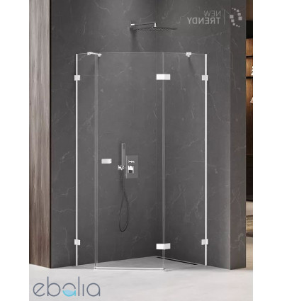 Kabina pięciokątna 100x80 Avexa White New Trendy (EXK-3871)