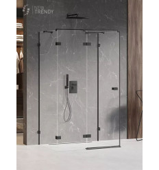 Kabina przyścienna 80x70 Avexa Black New Trendy (EXK-2595)