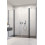 Drzwi prysznicowe 130 Nes DWD II Black Radaway (10037073-54-01 + 10041057-54-01 )