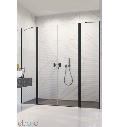 Drzwi prysznicowe 130 Nes DWD II Black Radaway (10037073-54-01 + 10041057-54-01 )