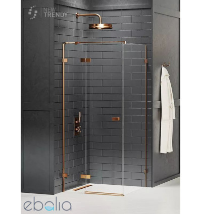 Kabina prostokątna 80x70 Avexa Copper Brushed New Trendy (EXK-3545)