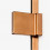 Kabina prostokątna 80x70 Avexa Copper Brushed New Trendy (EXK-3575)