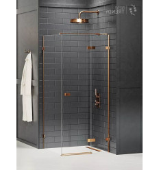 Kabina prostokątna 80x70 Avexa Copper Brushed New Trendy (EXK-3575)
