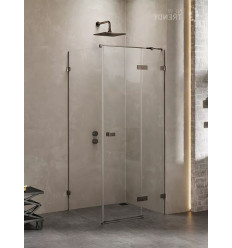 Kabina prostokątna 80x70 Avexa Gunmetal Brushed New Trendy (EXK-3348)