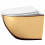 Miska WC podwieszana z deską Carlo Flat Mini Gold/White Rea (REA-C0669)