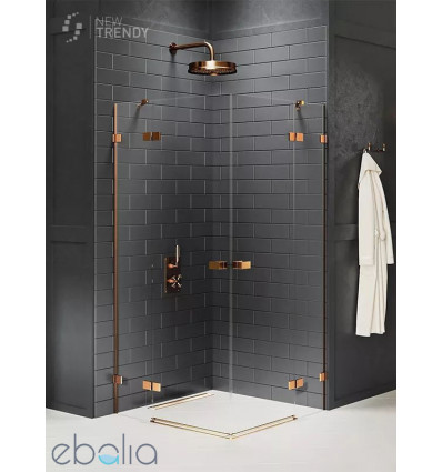 Kabina prostokątna 80x90 Avexa Copper Brushed New Trendy (EXK-3666)
