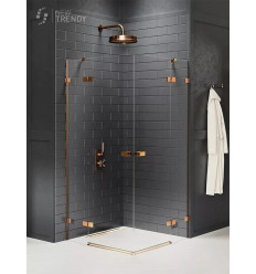 Kabina prostokątna 80x90 Avexa Copper Brushed New Trendy (EXK-3666)
