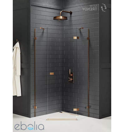 Kabina pięciokątna 80x80 Avexa Copper Brushed New Trendy (EXK-3818)