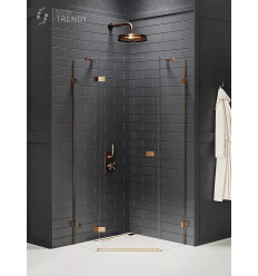 Kabina pięciokątna 80x80 Avexa Copper Brushed New Trendy (EXK-3818)