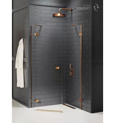 Kabina asymetryczna 100x80 Avexa Copper Brushed New Trendy (EXK-3825)