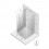 Kabina przyścienna 80x70 Avexa Gunmetal Brushed New Trendy (EXK-3690)