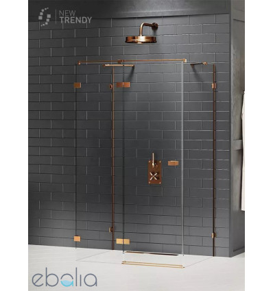 Kabina przyścienna 80x70 Avexa Gunmetal Brushed New Trendy (EXK-3690)
