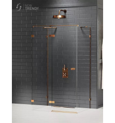 Kabina przyścienna 80x70 Avexa Gunmetal Brushed New Trendy (EXK-3690)