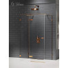 Kabina przyścienna 80x70 Avexa Gunmetal Brushed New Trendy (EXK-3690)