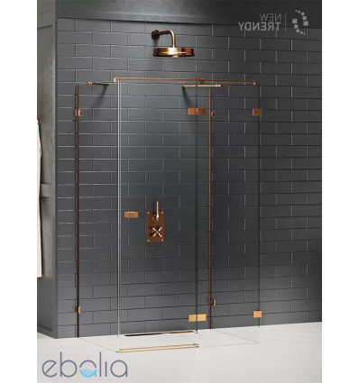 Kabina przyścienna 80x70 Avexa Copper Brushed New Trendy (EXK-3720)