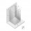 Kabina przyścienna 80x70 Avexa Gunmetal Brushed New Trendy (EXK-3433)