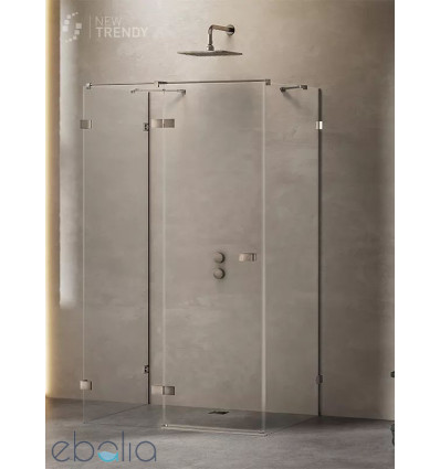Kabina przyścienna 80x70 Avexa Gunmetal Brushed New Trendy (EXK-3403)