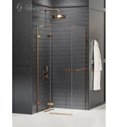 Kabina prostokątna 80x70 Avexa Copper Brushed New Trendy (EXK-3605)