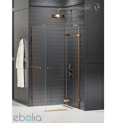 Kabina prostokątna 80x70 Avexa Copper Brushed New Trendy (EXK-3635)