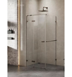 Kabina prostokątna 80x70 Avexa Gunmetal Brushed New Trendy (EXK-3258)
