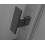 Kabina prysznicowa 80x70 Prawa Nes 8 Black KDJ II Radaway (10086080-54-01R + 10089070-01-01)