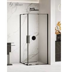 Kabina kwadratowa 80x80 Smart Black New Trendy (EXK-4159)