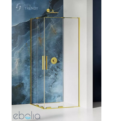 Kabina kwadratowa 80x80 Smart Light Gold New Trendy (EXK-4263)
