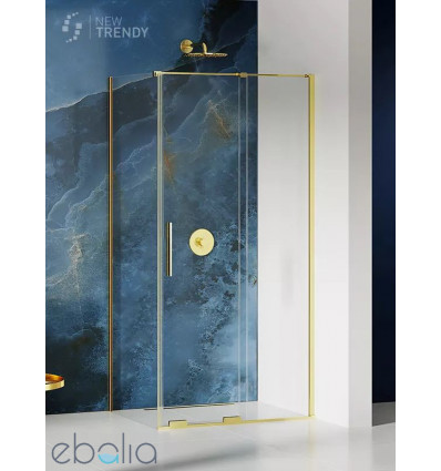 Kabina prostokątna 100x80 Smart Light Gold New Trendy (EXK-4228)