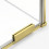 Kabina prostokątna 100x80 Smart Light Gold New Trendy (EXK-4228)