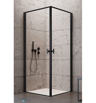Kabina prysznicowa 80x80 Nes 8 Black KDD I Frame Radaway (10071080-54-56L + 10071080-54-54R)