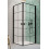 Kabina prysznicowa 80x80 Nes 8 Black KDD I Factory Radaway (10071080-54-55L + 10071080-54-55R)