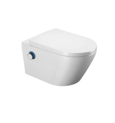 Toaleta myjąca D2 Dakota 2.0 sterowanie czarne Excellent (CEEX.4024.593.D2.WH + CEEX.4022.D2.BL)