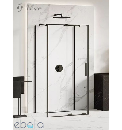 Kabina przyścienna 100x80 Smart Black New Trendy (EXK-4174)