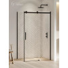 Kabina prostokątna 100x80 Softi Black New Trendy (EXK-3965)