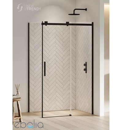 Kabina prostokątna 100x80 Softi Black New Trendy (EXK-3965)