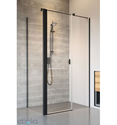 Kabina prysznicowa 90x70 Nes 8 Black KDS II Radaway (10087090-54-01R + 10080070-54-01)