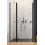 Drzwi prysznicowe 80 LEWE Nes 8 Black DWJ II Radaway (10083080-54-01L)