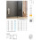 Kabina walk-in 50x195 New Soleo Black New Trendy (K-0773)