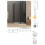 Kabina asymetryczna New Soleo Black New Trendy (K-0614)