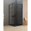 Kabina kwadratowa 90x90 New Soleo Black New Trendy (D-0289A/D-0120B)