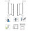 Drzwi prysznicowe 70 LEWE Nes 8 DWB Black Radaway (10079070-54-01L)