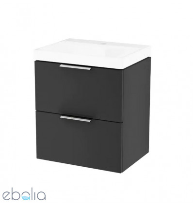 Szafka pod umywalkę 49cm czarny soft Blanko Excellent (MLEX.6301.490.BL)