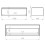 Komoda Split SLIM 100 cm z blatem biały mat Elita (RE081004055290)