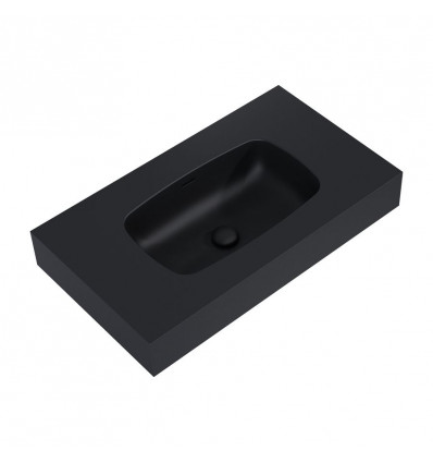 Umywalka ścienna 80 Dimple black mat Elita (RE040800027160)