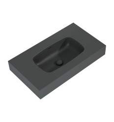 Umywalka ścienna 80 Dimple anthracite mat Elita (RE040800026010)