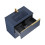 Szafka pod umywalkowę 80 2S Soho navy blue mat Elita (RE010804047030)