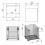 Komoda Moody 50 1S z koszem cargo orzech PDW Elita (RE080502037060)