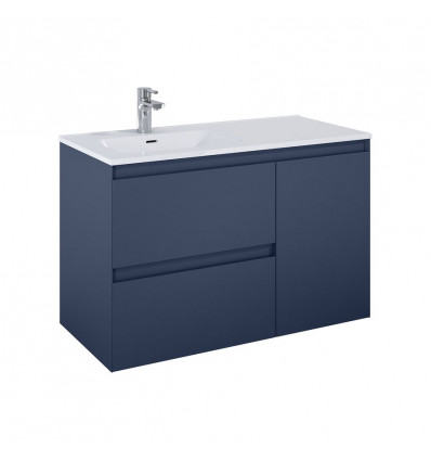 Szafka podumywalkowa 100 (60 2S L + KOSZ P) Split navy blue mat Elita (RE011006057030)