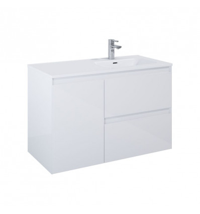 Szafka podumywalkowa 100 (60 2S P + KOSZ L) Split white Elita (RE011005058060)
